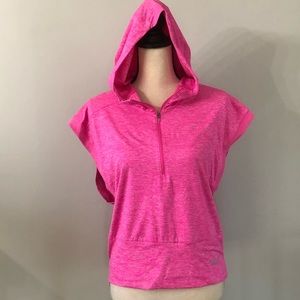 NWOT NIKE Running Dri Fit Sleeveless Hooded Vented Size M Women’s Pink